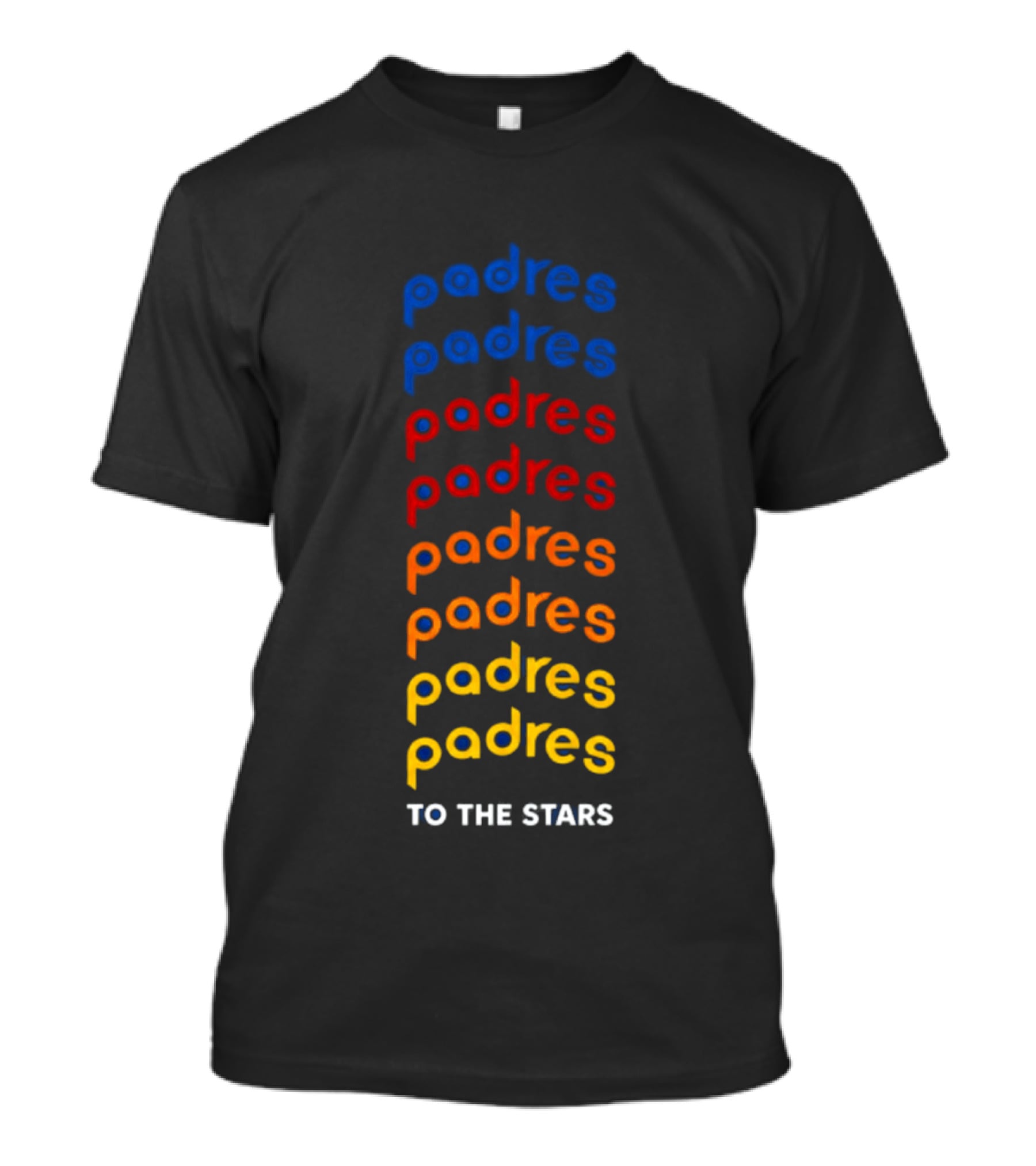 Tom DeLonge Padres To The Stars Colorful Gradient T-Shirt