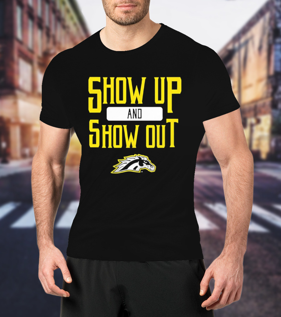 Western Michigan Broncos Show Up Show Out Bold Yellow T-Shirt