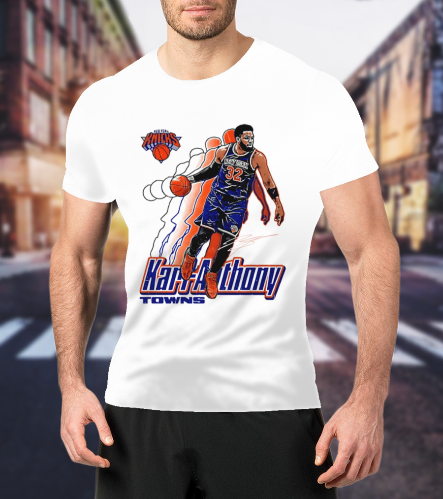 Karl Anthony Towns New York Knicks Basketball 32 T-Shirt