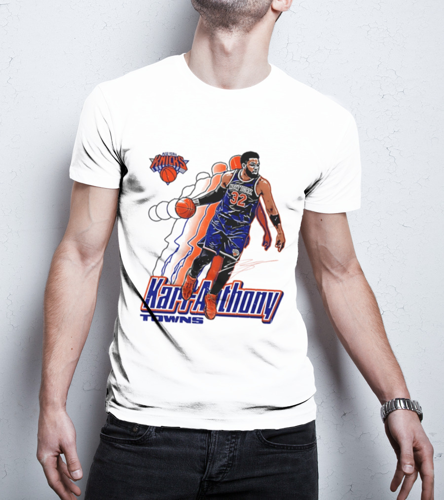 Karl Anthony Towns New York Knicks Basketball 32 T-Shirt