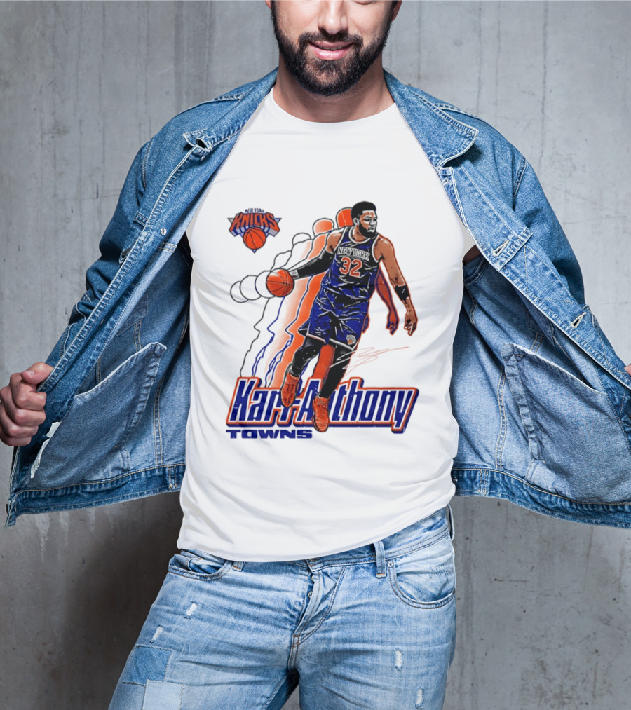 Karl Anthony Towns New York Knicks Basketball 32 T-Shirt