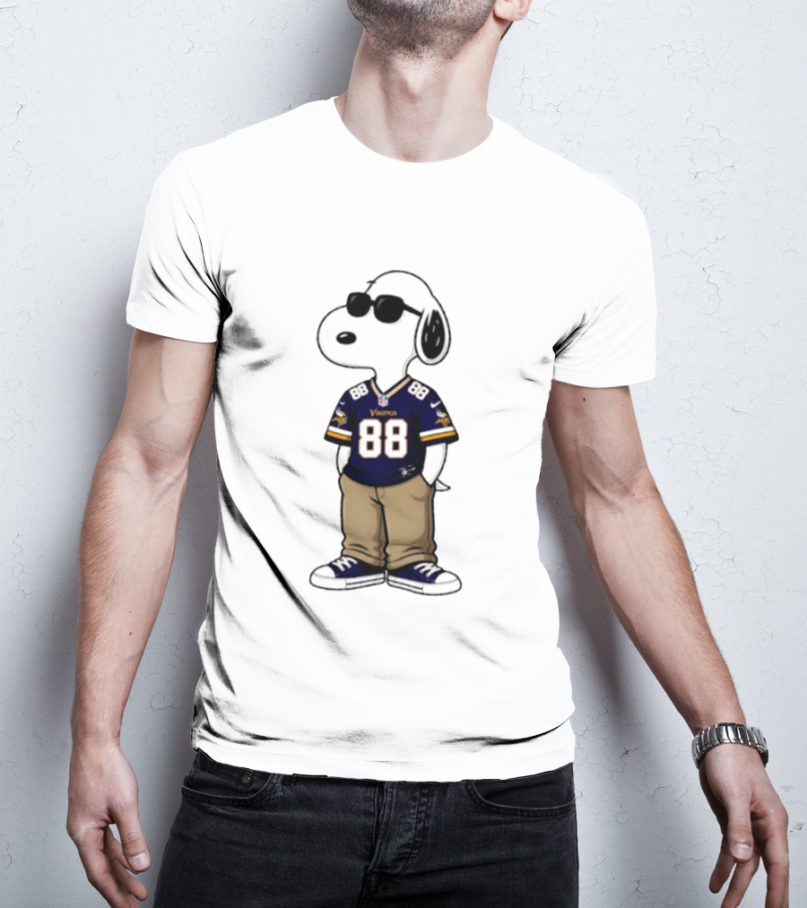 Snoopy 88 Vikings 2026 Football Sunglasses T-Shirt