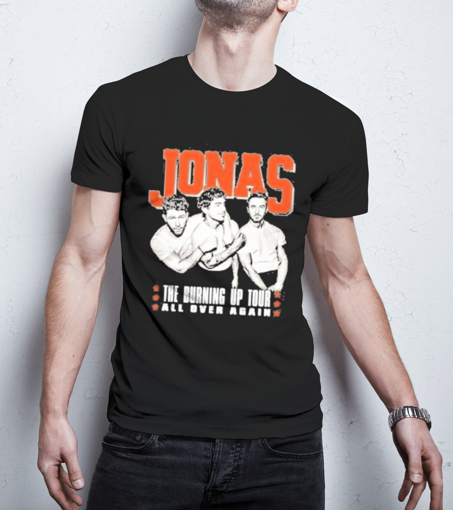 Jonas Brothers The Burning Up Tour All Over Again T-Shirt