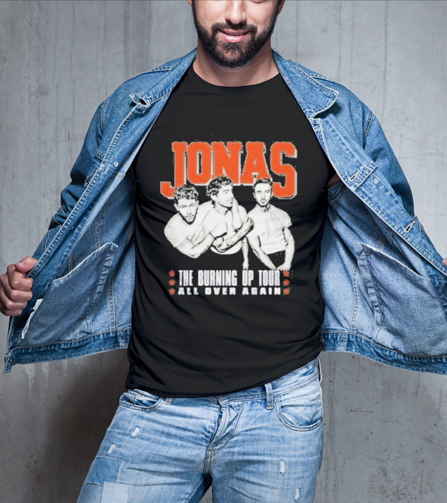 Jonas Brothers The Burning Up Tour All Over Again T-Shirt
