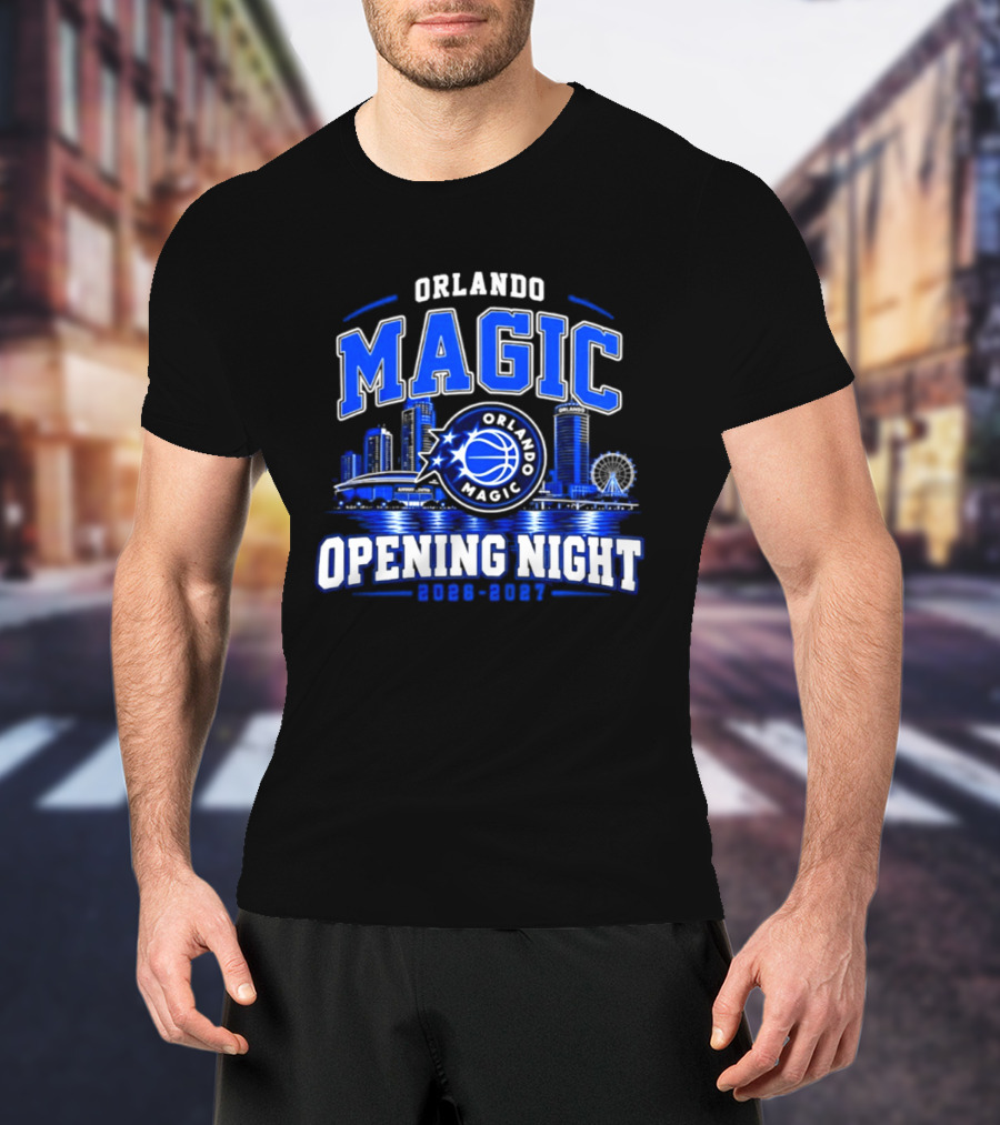 Orlando Magic Opening Night 2026 2027 City Skyline T-Shirt