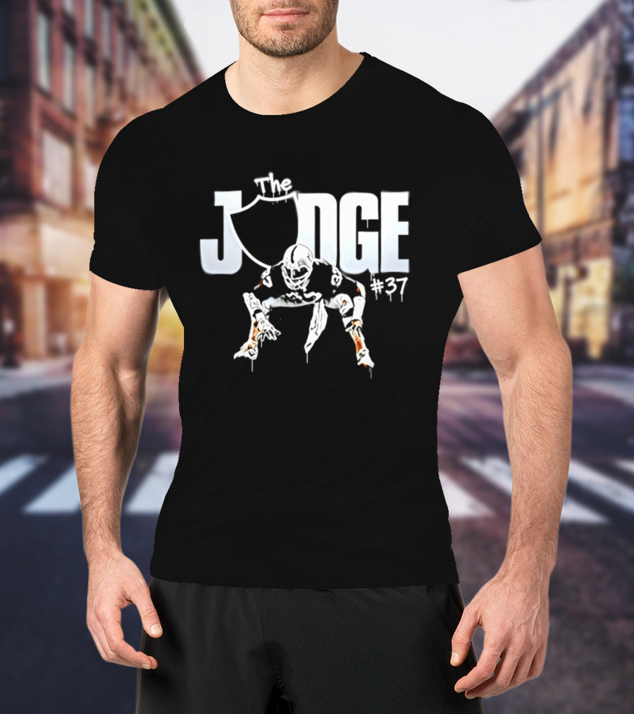 Judge #37 Lester Hayes Las Vegas Raiders Football T-Shirt