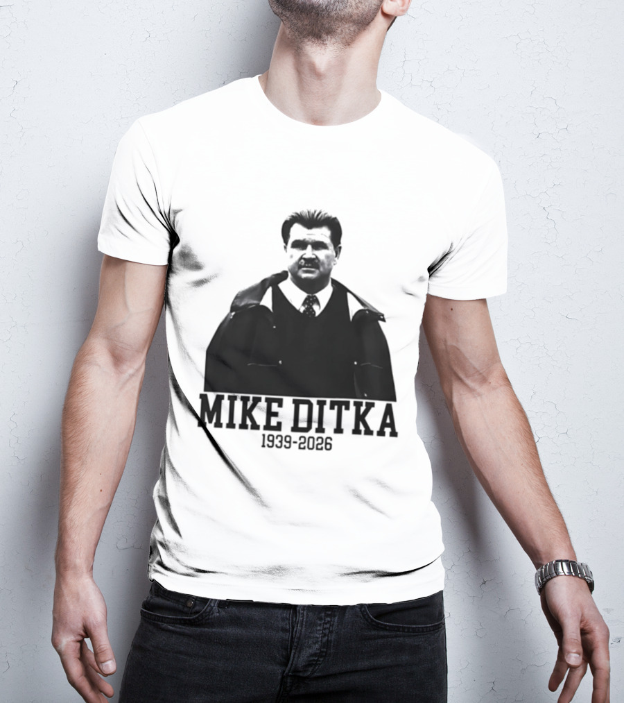 Mike Ditka Chicago Bears 1939 2026 Memoriam Football T-Shirt