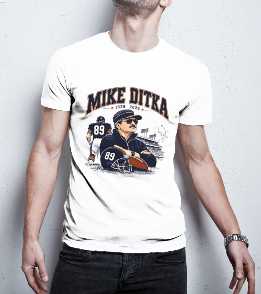 Mike Ditka 1939 2026 Chicago Bears Coach Football Legacy T-Shirt