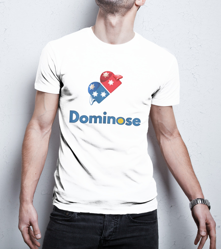 Dominoes Star Red Blue T-Shirt