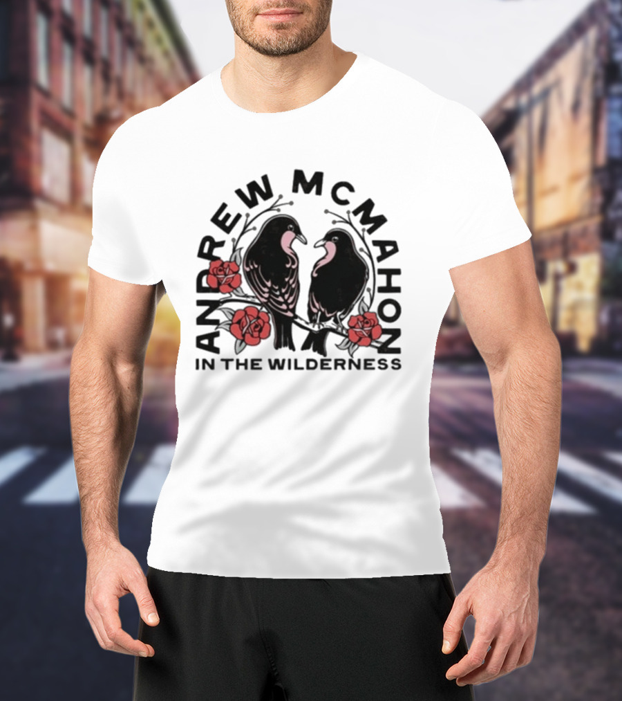 Andrew McMahon In The Wilderness Love Birds Roses T-Shirt
