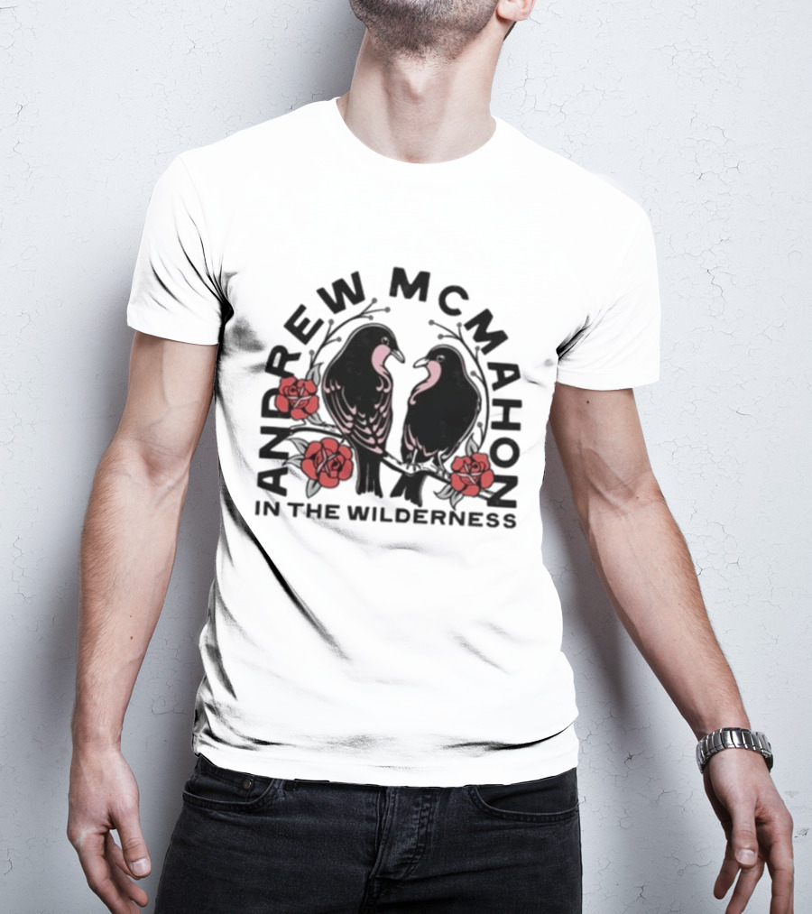 Andrew McMahon In The Wilderness Love Birds Roses T-Shirt