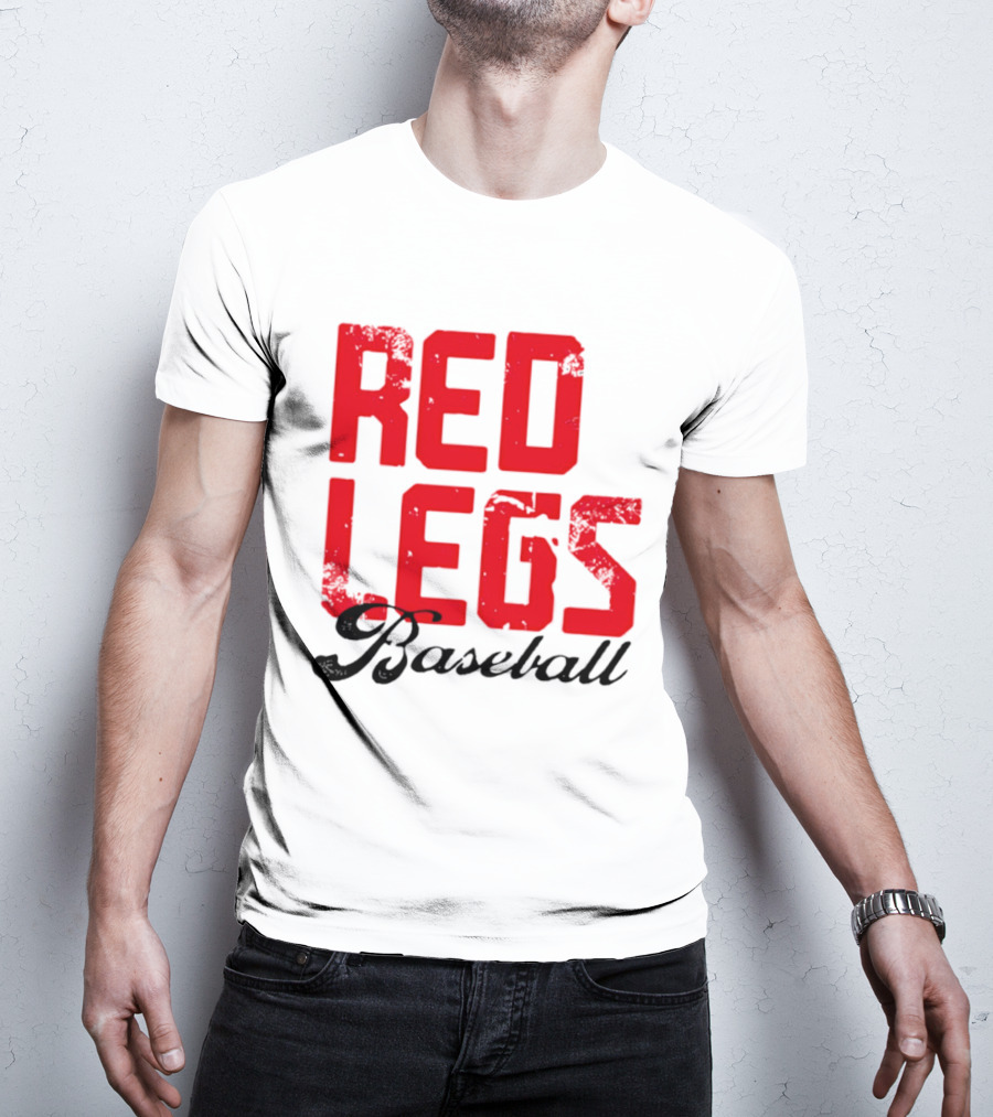 Redlegs OKI Baseball Red Stacked T-Shirt