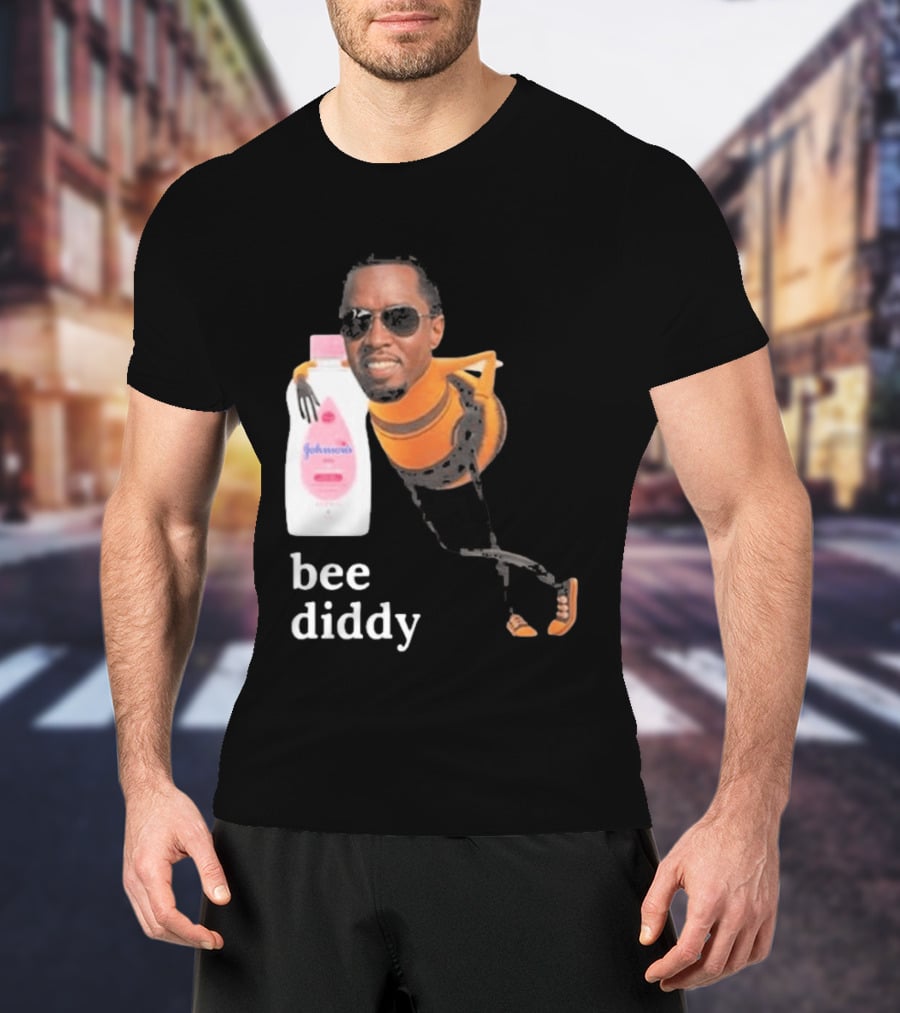Bee Diddy Sean Combs Baby Oil Johnson's T-Shirt