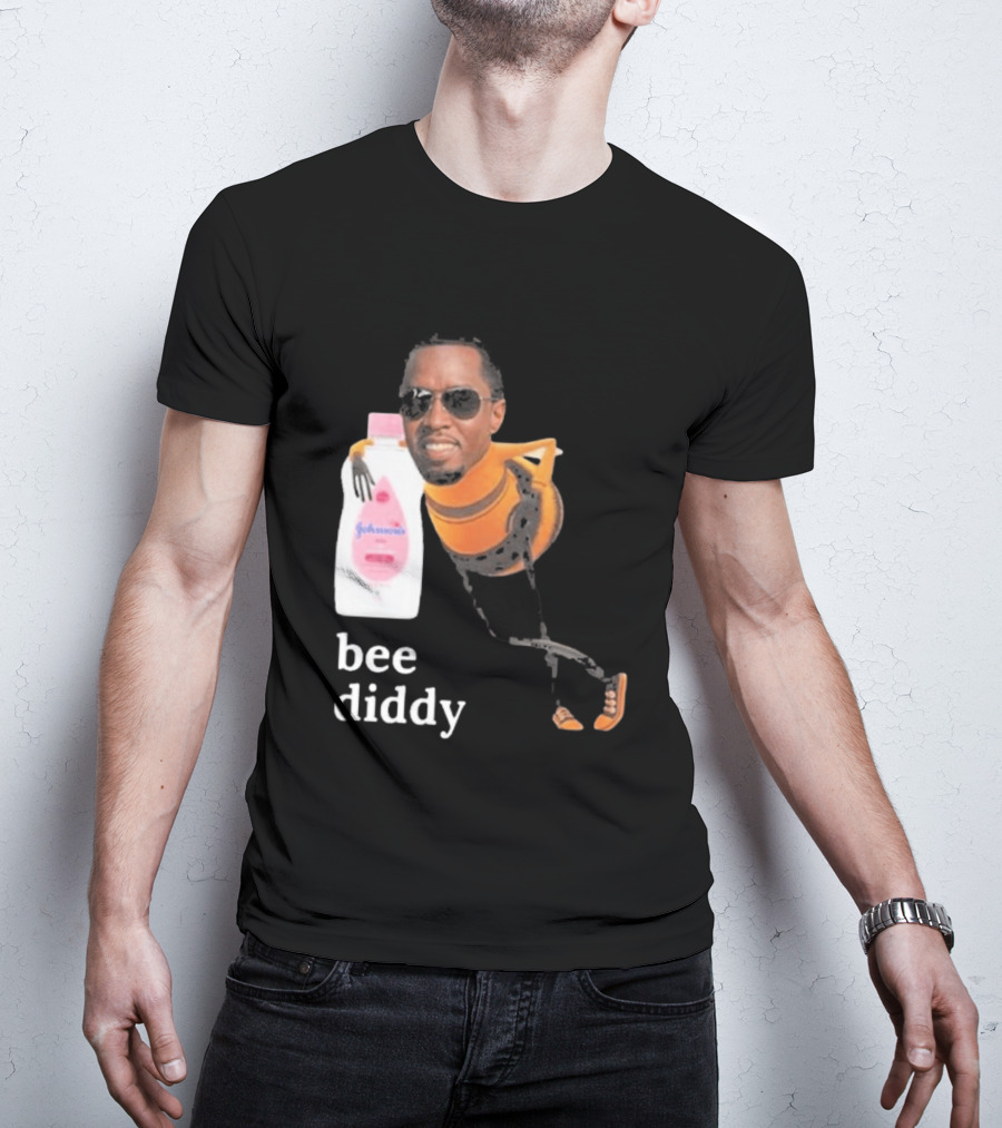 Bee Diddy Sean Combs Baby Oil Johnson's T-Shirt