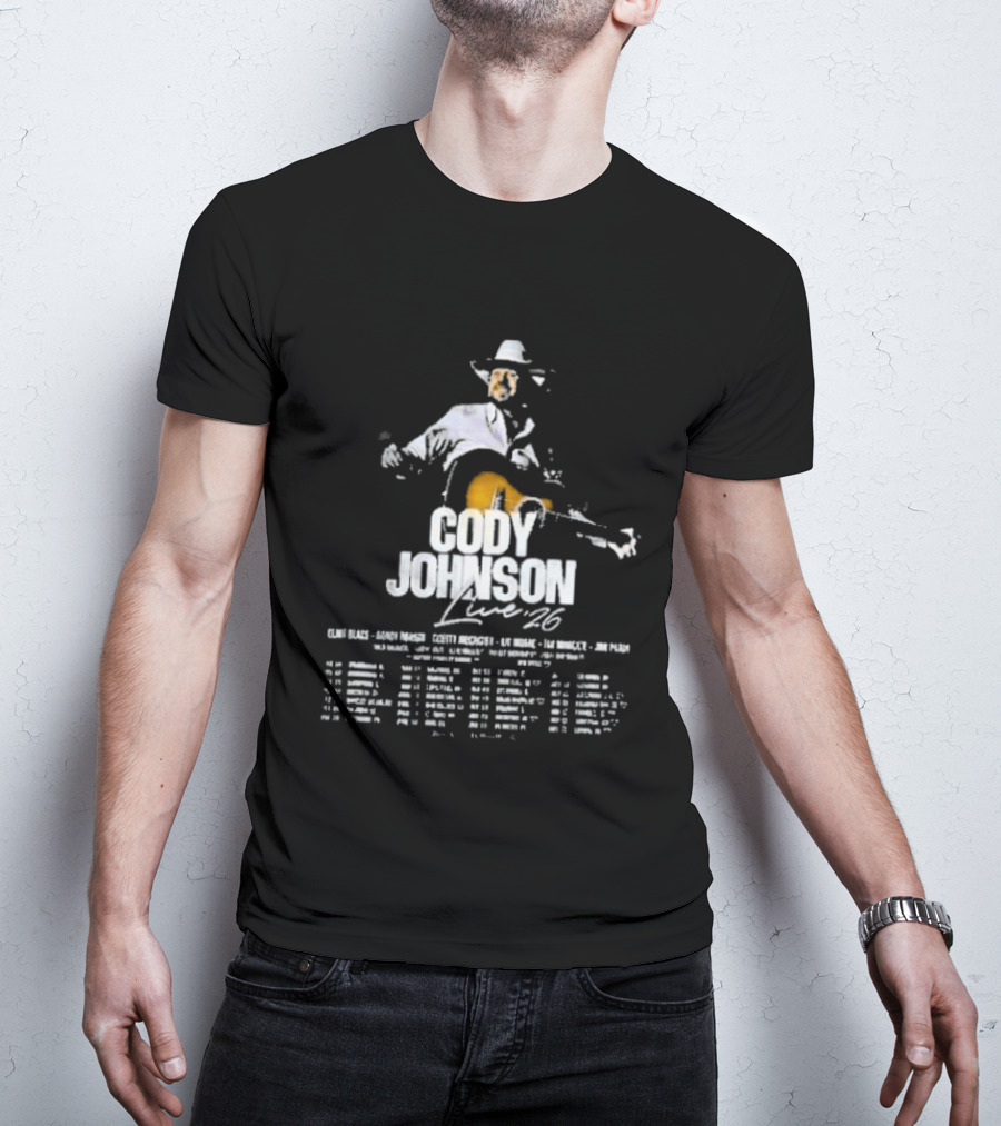 Cody Johnson 2026 Tour CMA Vocalist Dates February To September T-Shirt