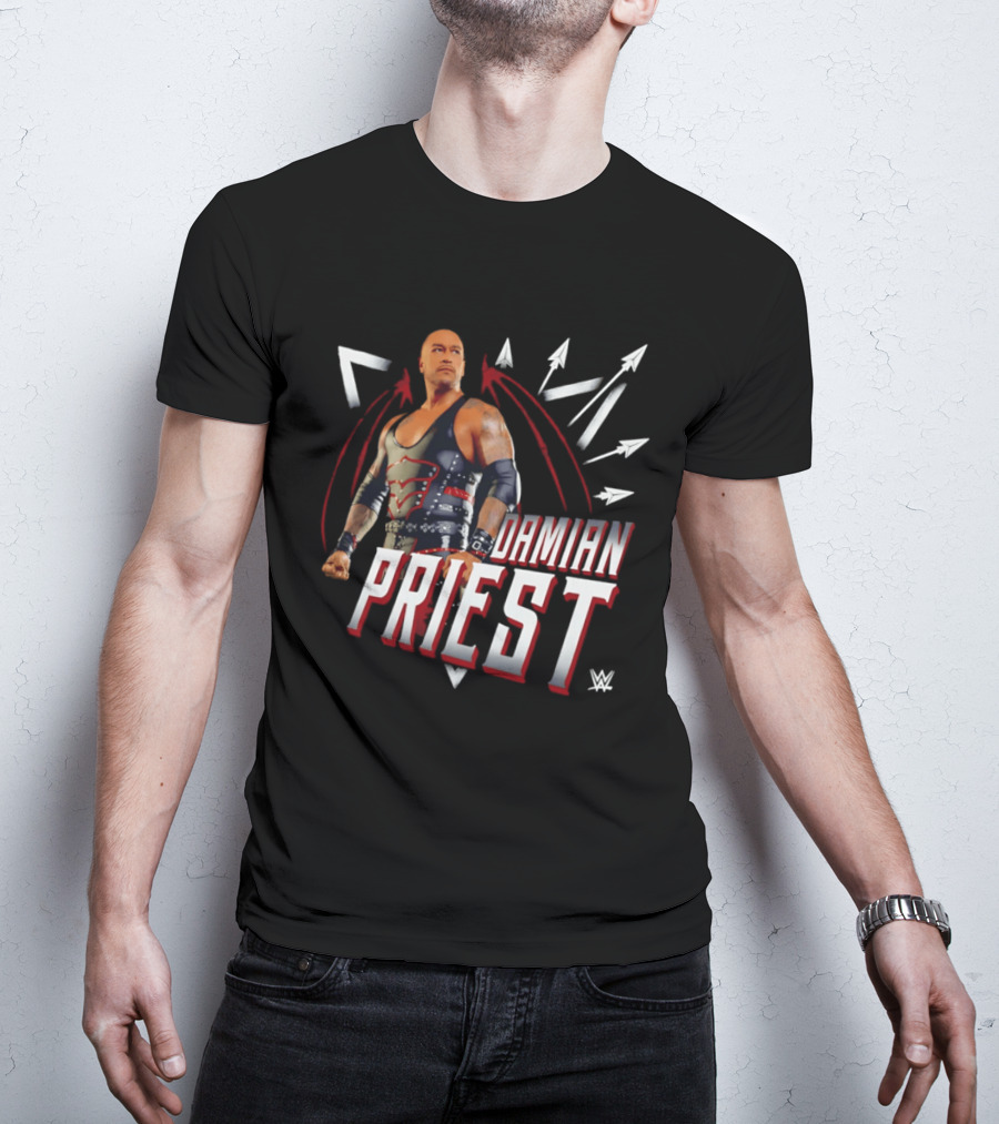 Damian Priest WWE Warrior With Wings Arrows T-Shirt