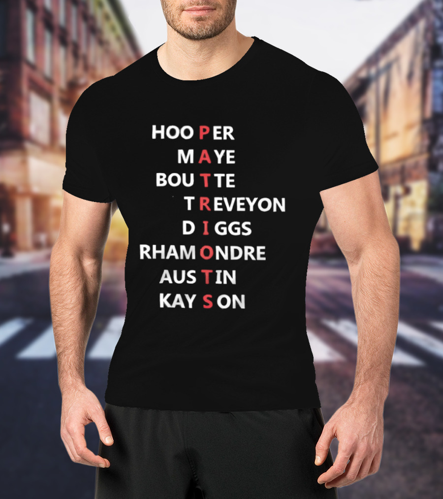 Patriots Hooper Maye Boutte Treveyon Diggs Rhamondre Austin Kayson T-Shirt