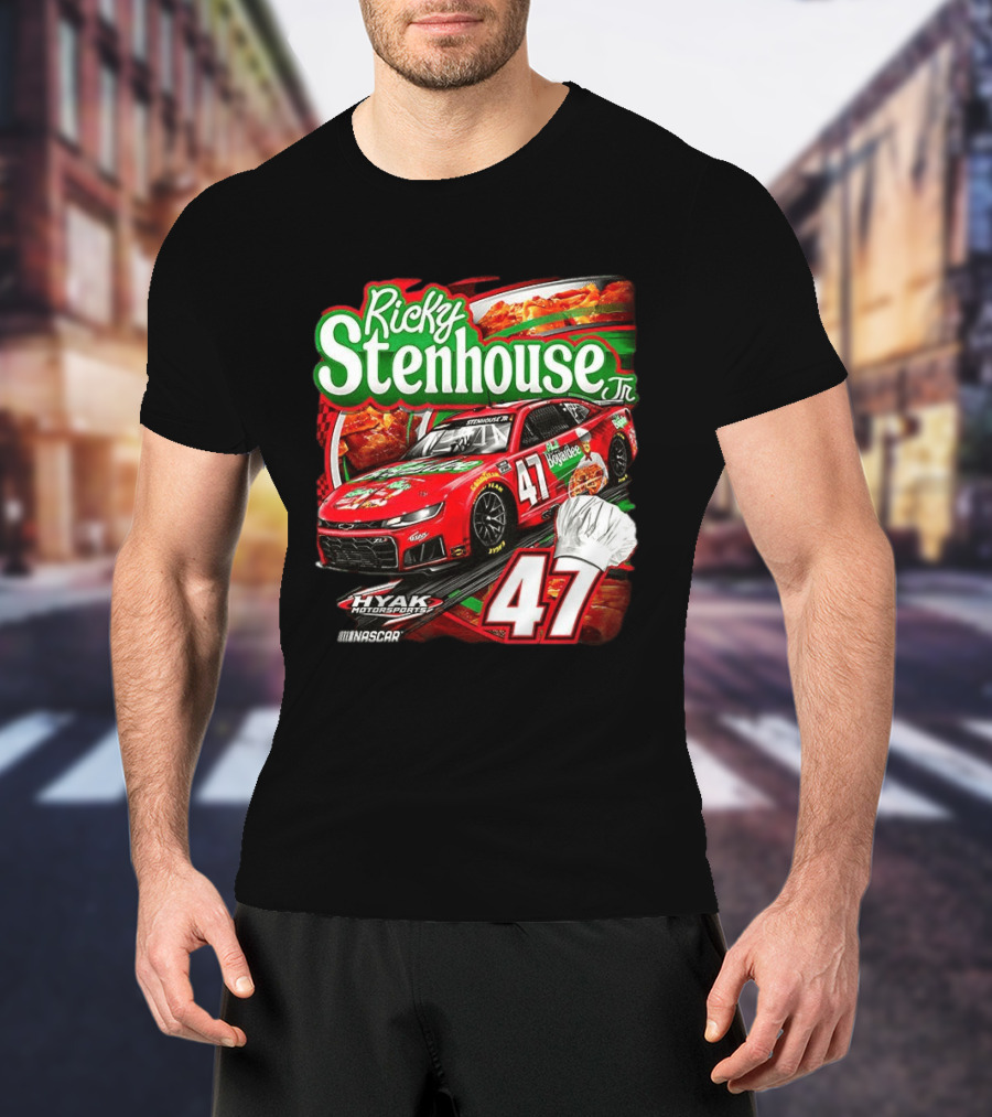 Ricky Stenhouse Jr NASCAR 47 Hyak Motorsports Racing Car T-Shirt