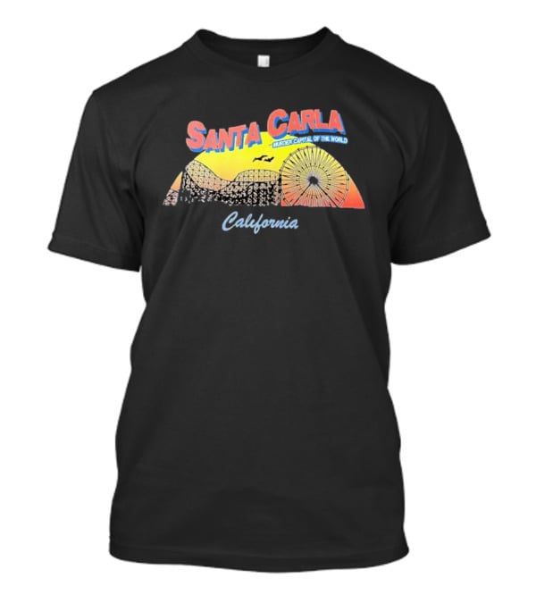 Santa Carla Murder Capital Of The World California Retro Beach Sunset T-Shirt