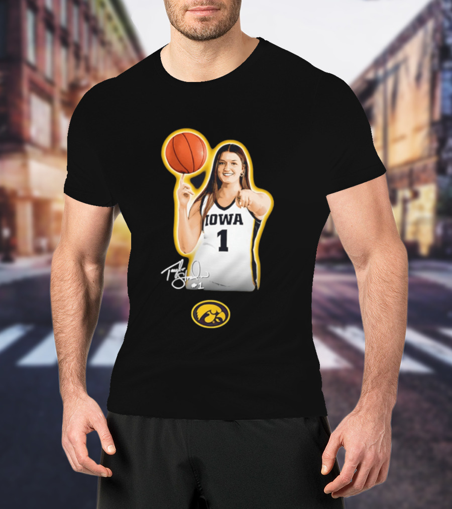 Taylor Stremlow Iowa Hawkeyes Basketball #1 T-Shirt