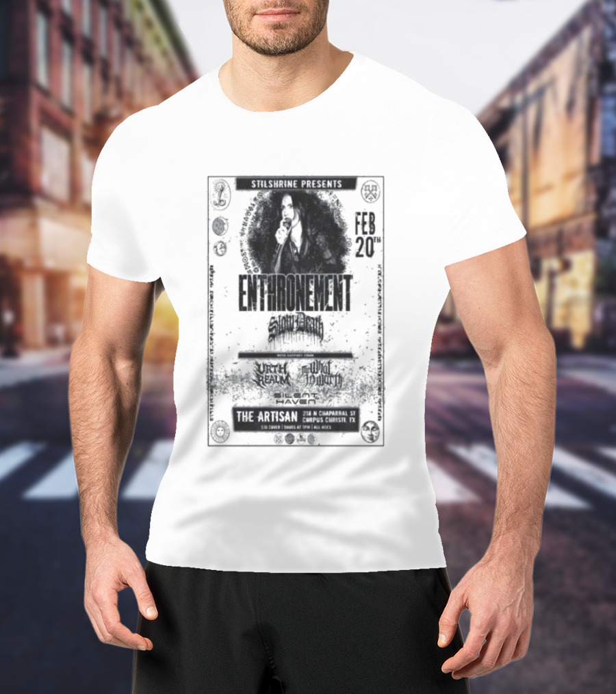 Enthronement Corpus Christi TX February 20 2026 Artisan Distilleries Event T-Shirt
