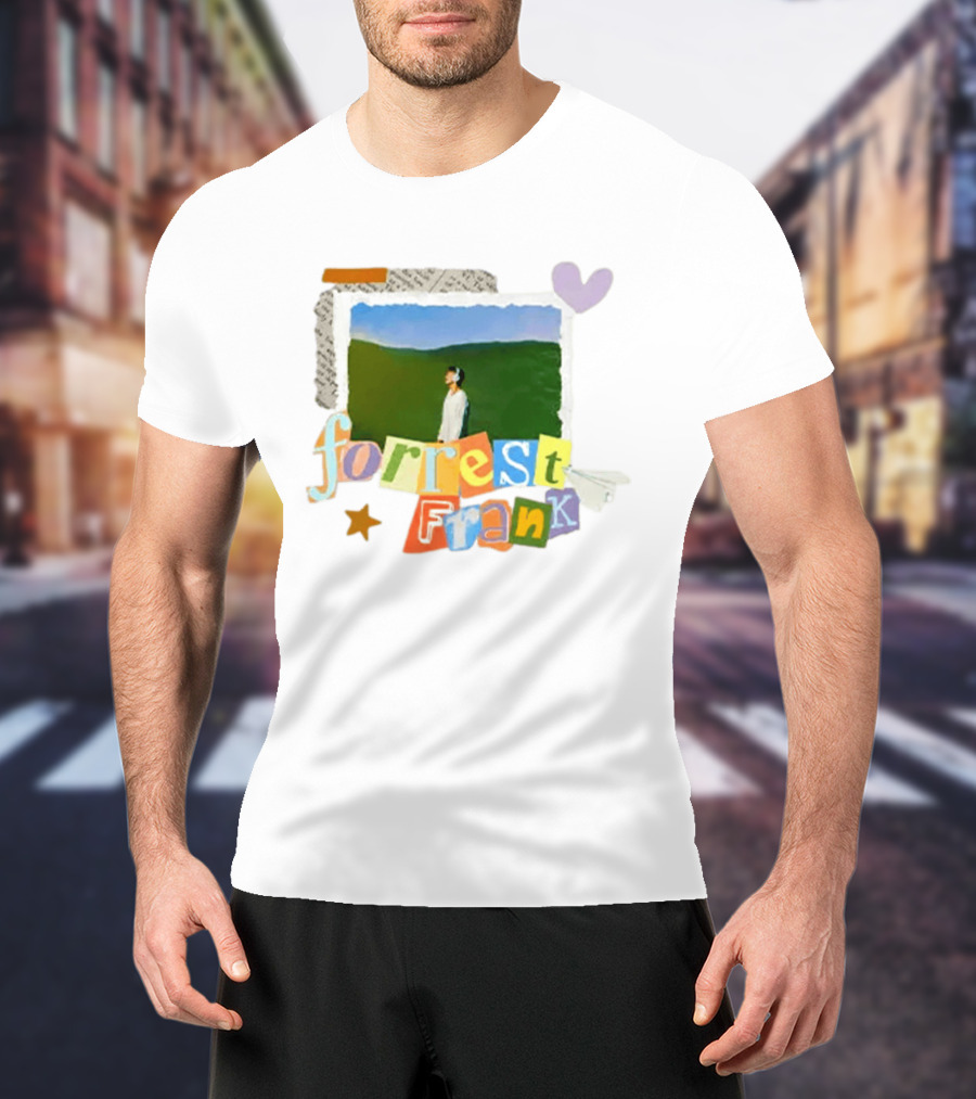 Forrest Frank Collage Style Pastel Colors With Nature T-Shirt