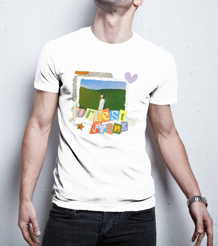Forrest Frank Collage Style Pastel Colors With Nature T-Shirt