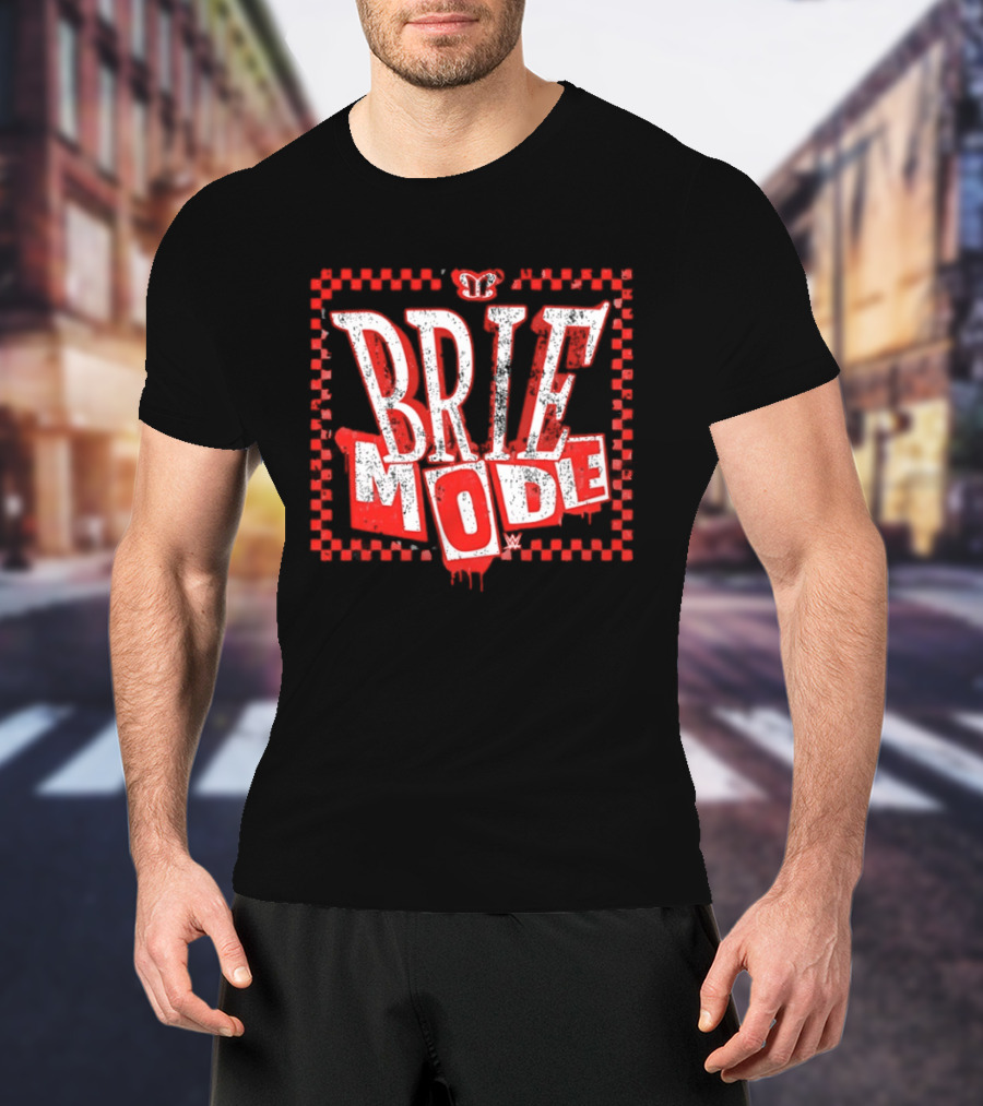 Brie Bella Mode WWE Text And Crown T-Shirt