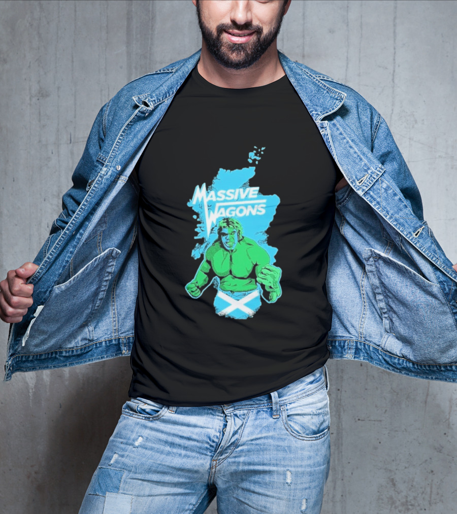 Massive Wagons Hulk Scotland With Map T-Shirt