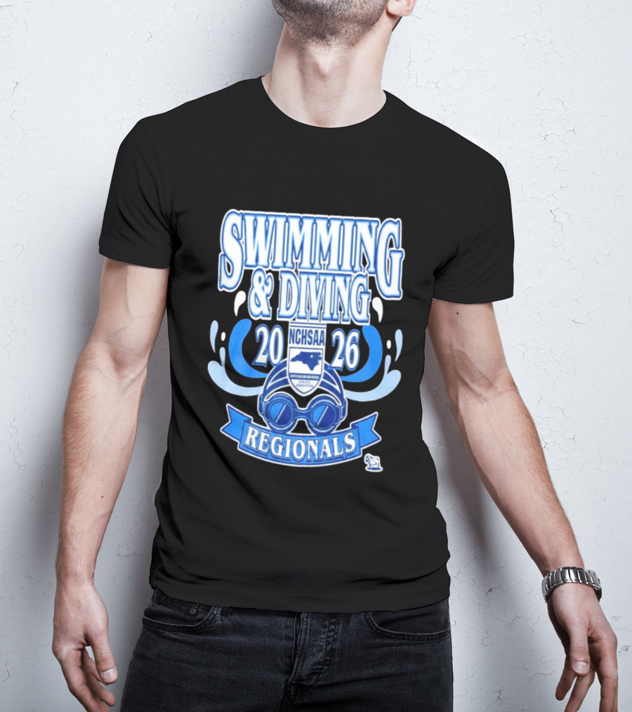 NCHSAA Swimming & Diving Regionals 2026 Competition Event T-Shirt