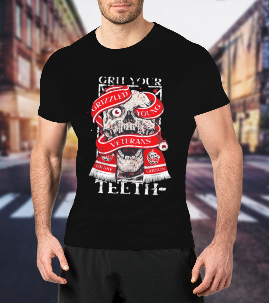 Grizzled Young Veterans Grit Your Teeth Drake Gibson T-Shirt