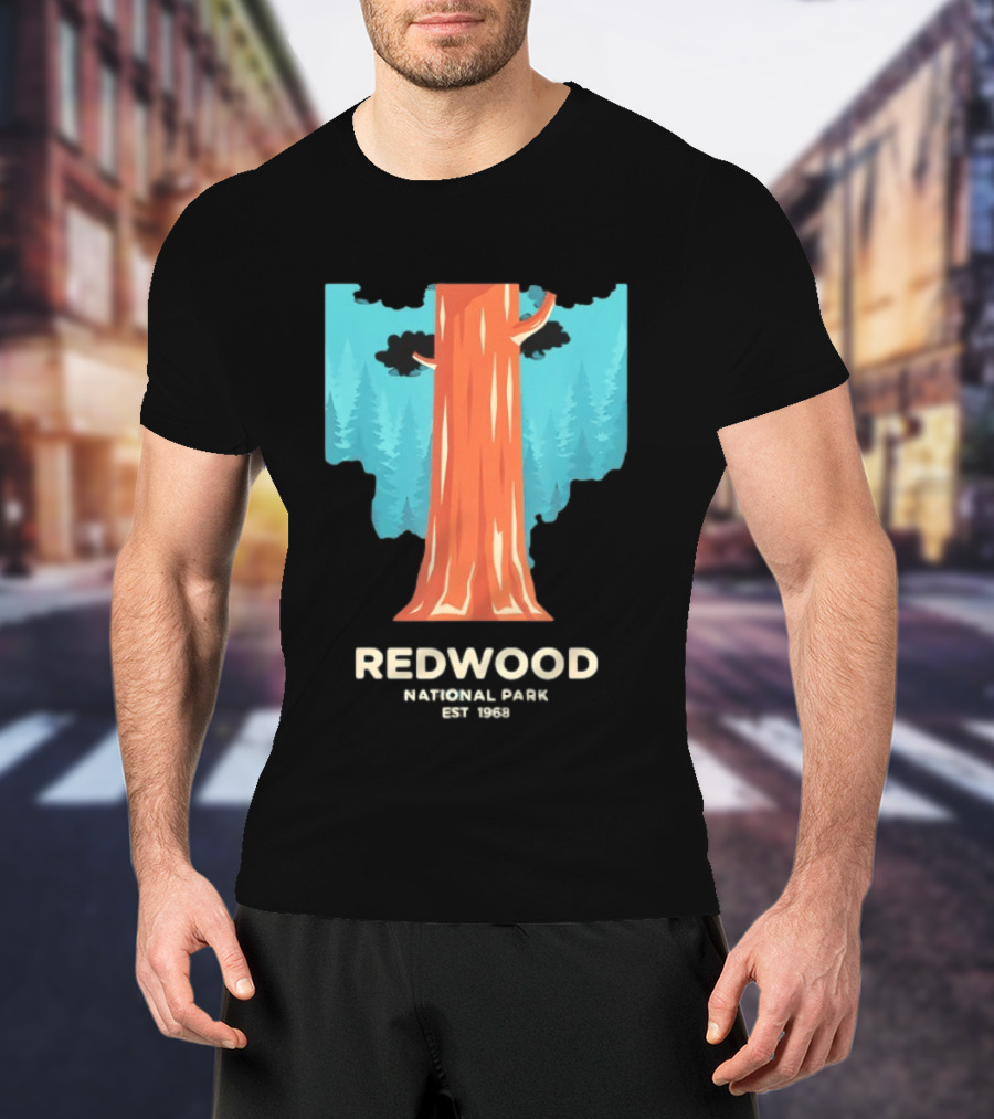 Redwood National Park Est 1968 Tree T-Shirt
