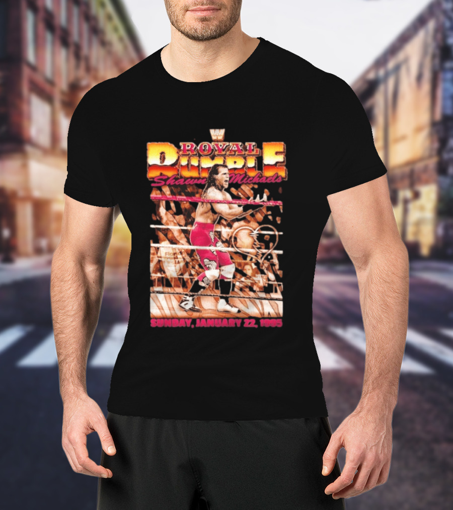 Shawn Michaels Royal Rumble January 22 1995 WWE Wrestling Event T-Shirt