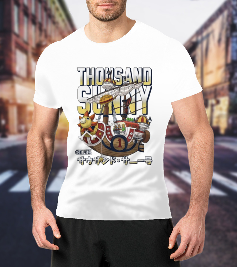 One Piece Thousand Sunny Pirate Ship T-Shirt