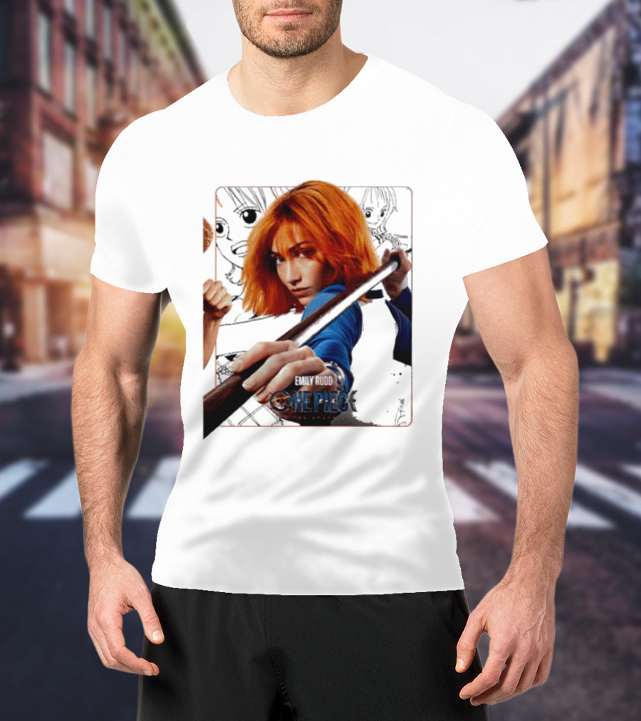One Piece Live Action Emily Rudd As Nami Grand Line Adventure T-Shirt