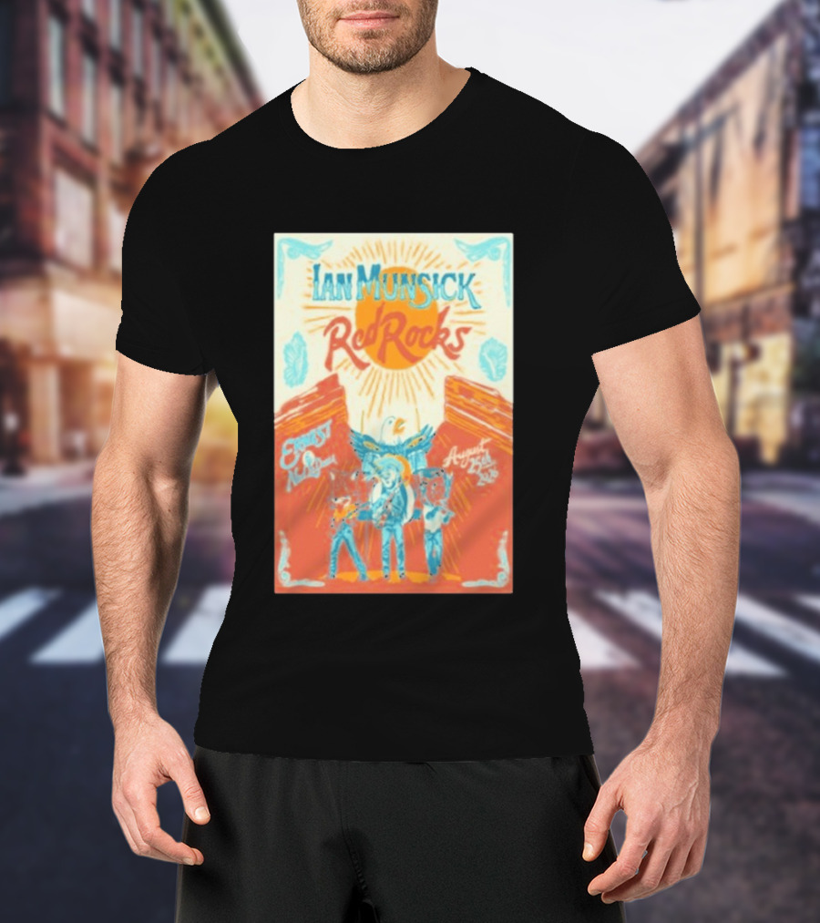 Ian Munsick Red Rocks Morrison Colorado August 25 2026 Concert Event T-Shirt