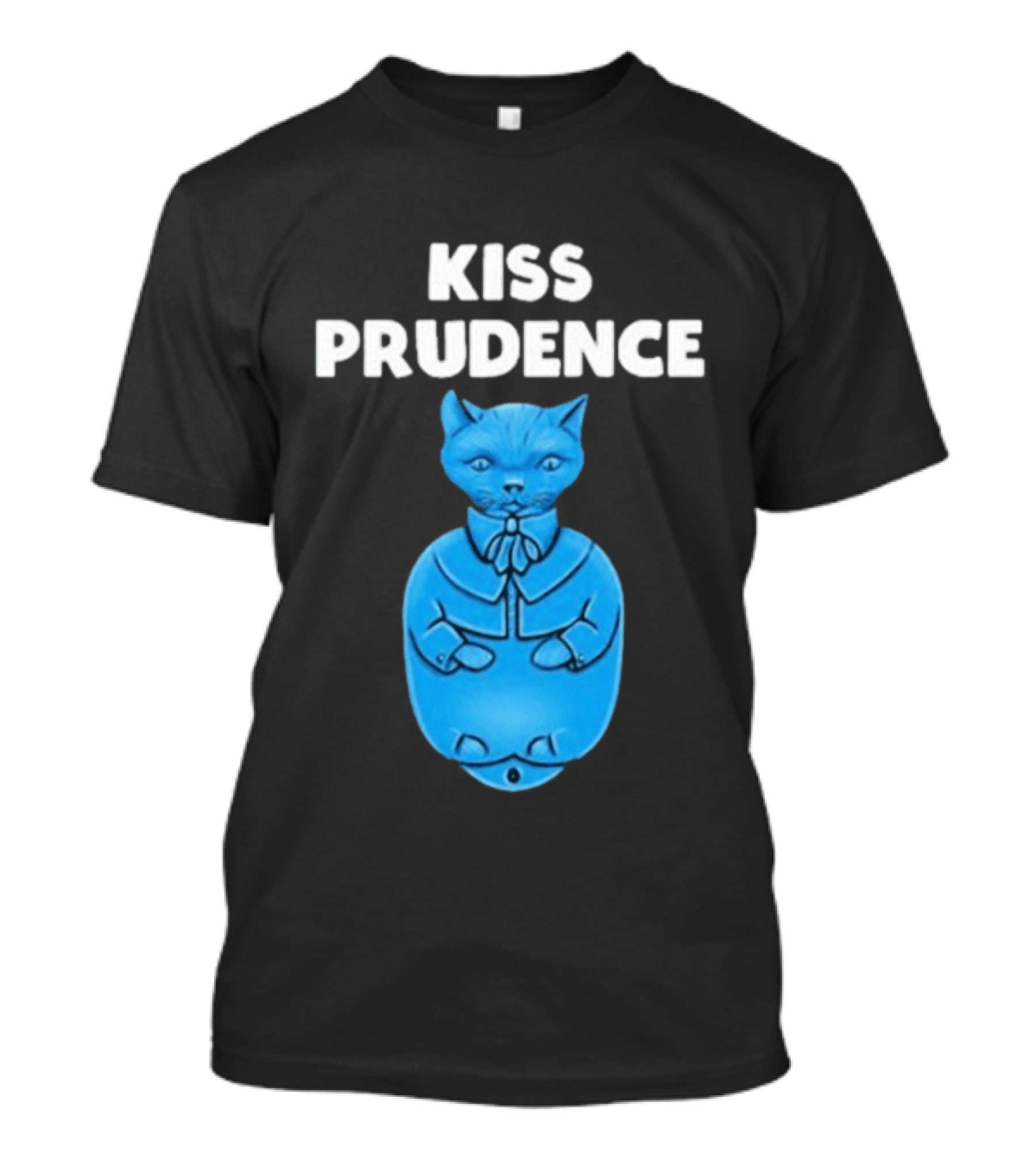 Kiss Prudence Happytoast Cat Blue T-Shirt
