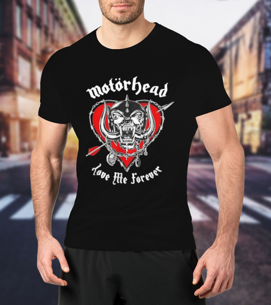 Motörhead Love Me Forever Heart Snaggletooth T-Shirt
