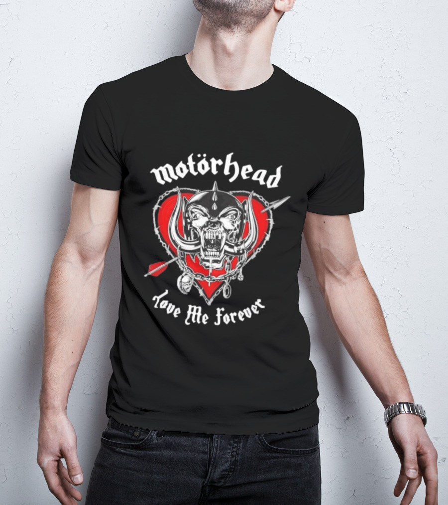 Motörhead Love Me Forever Heart Snaggletooth T-Shirt