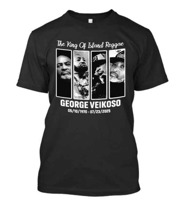 The King Of Island Reggae George Veikoso 1970 2025 T-Shirt
