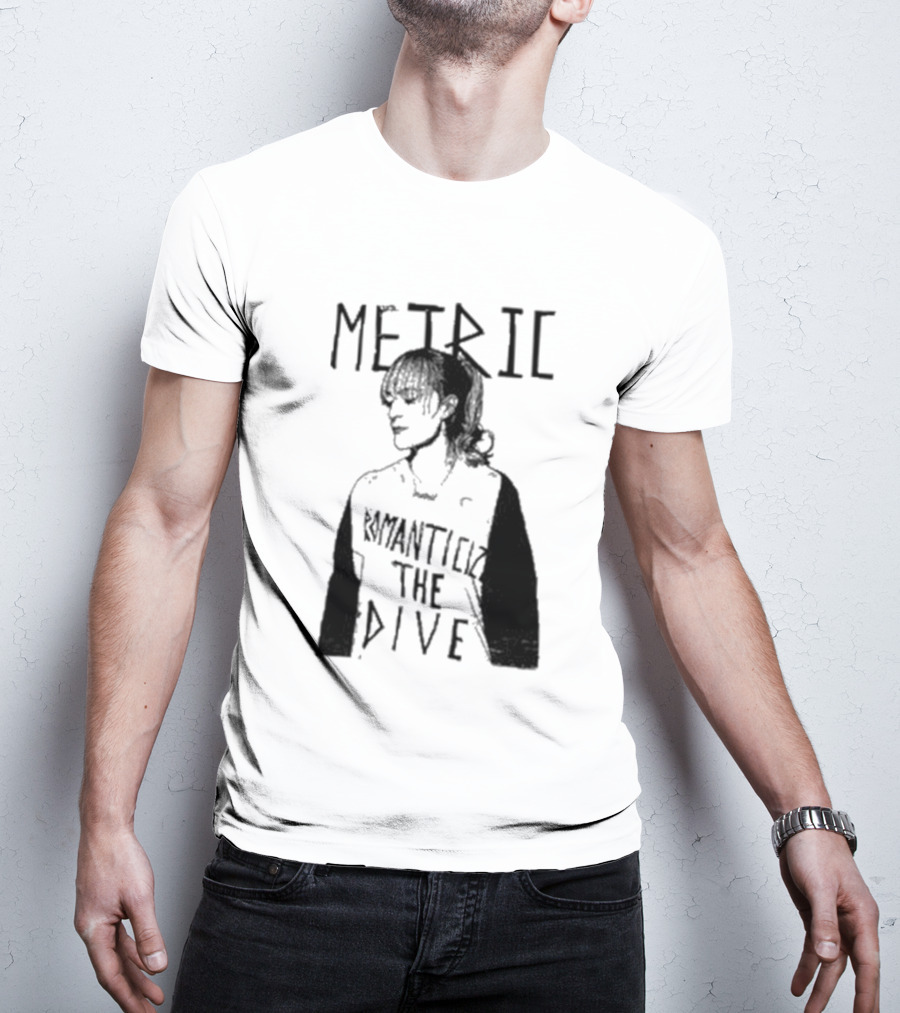 Metric Romanticize The Dive Bold Black And White T-Shirt