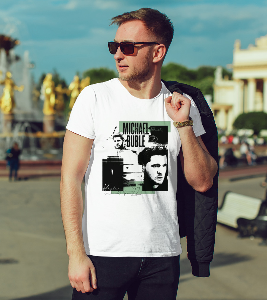 Michael Buble Higher Photo Collage 2022 T-Shirt