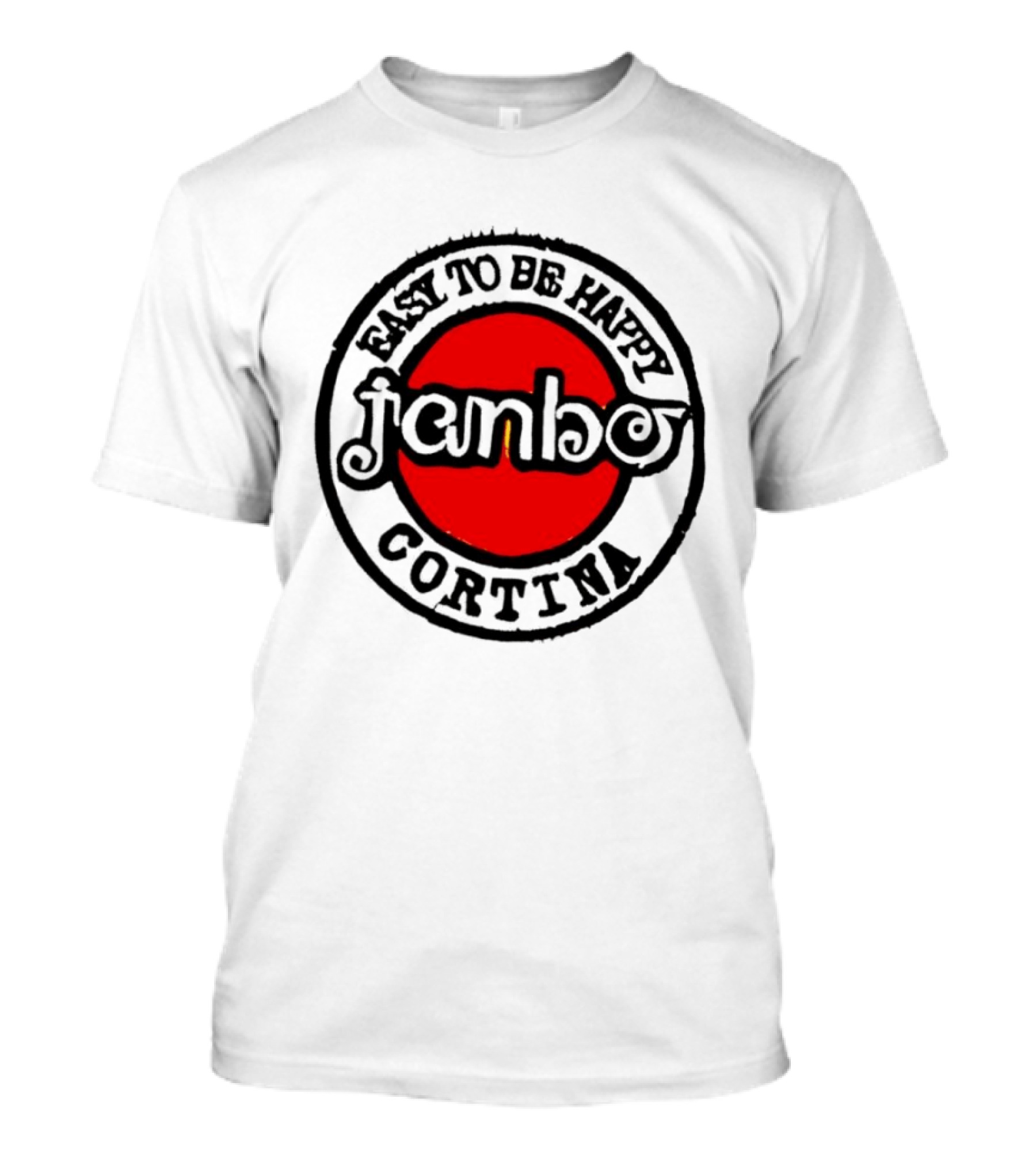 Janbo Easy To Be Happy Cortina Red Circle T-Shirt