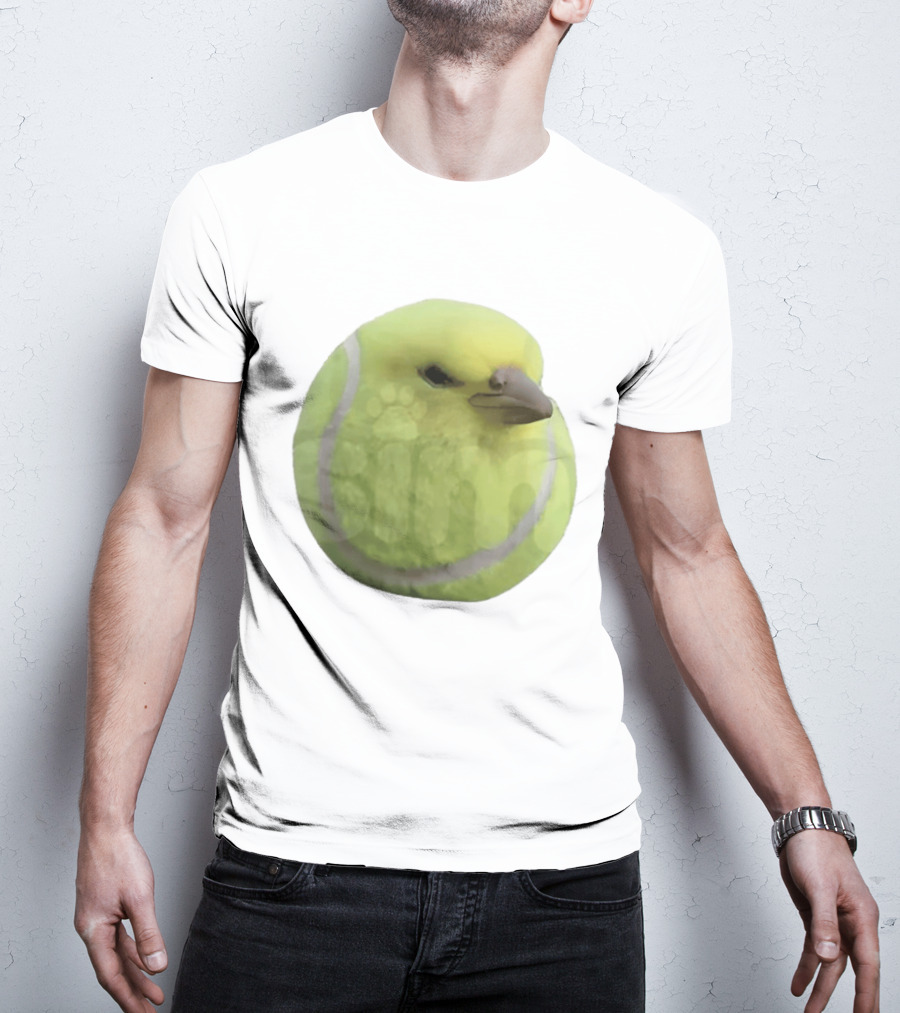 Silly Tennis Ball Bird Meme T-Shirt
