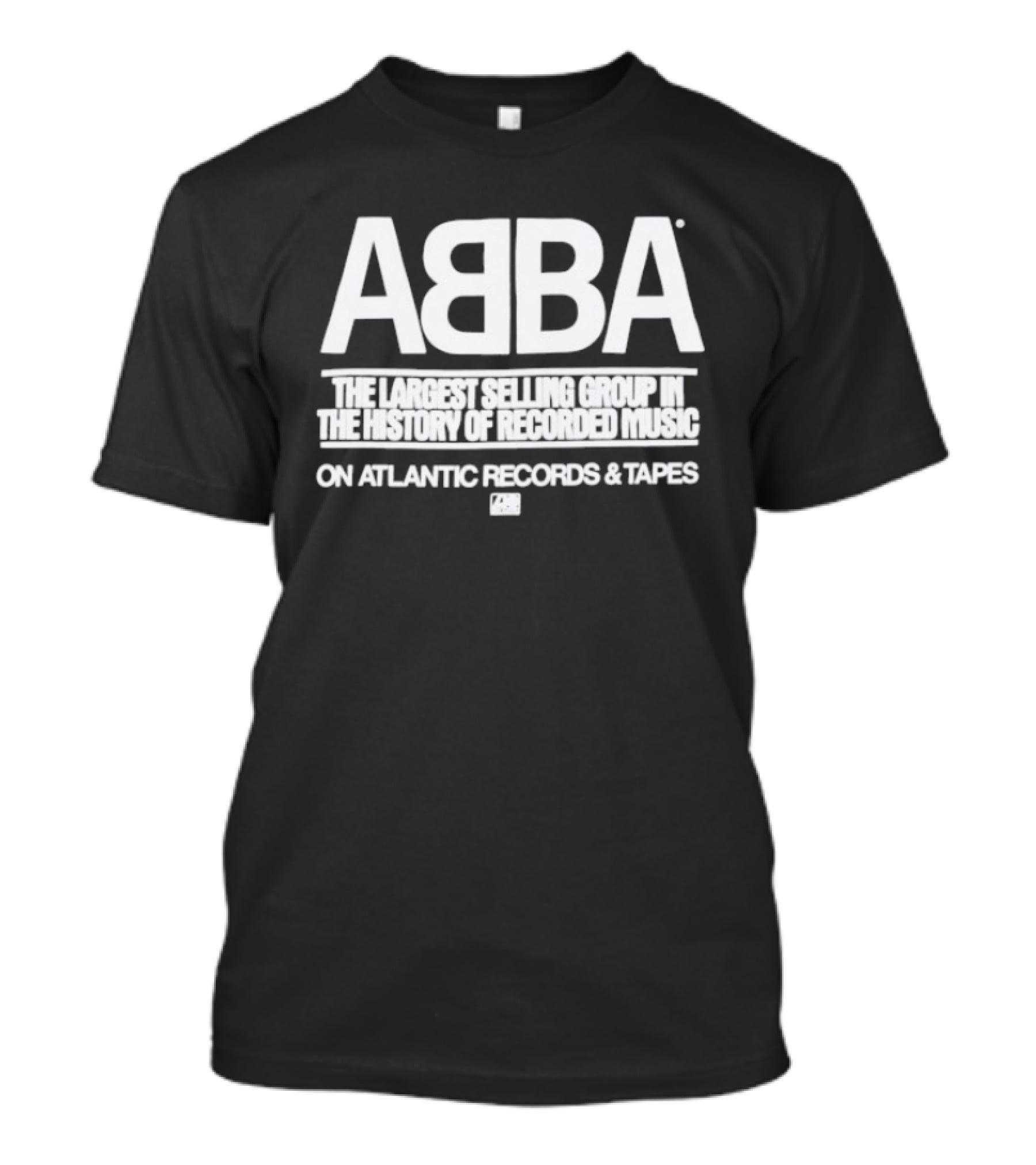 ABBA The Largest Selling Group In The History Of Recorded Music On Atlantic Records & Tapes T-Shirt