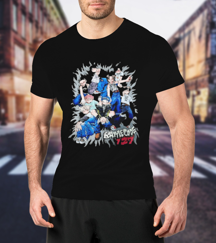 Battle Code 127 Anime Crew In Dynamic Poses T-Shirt