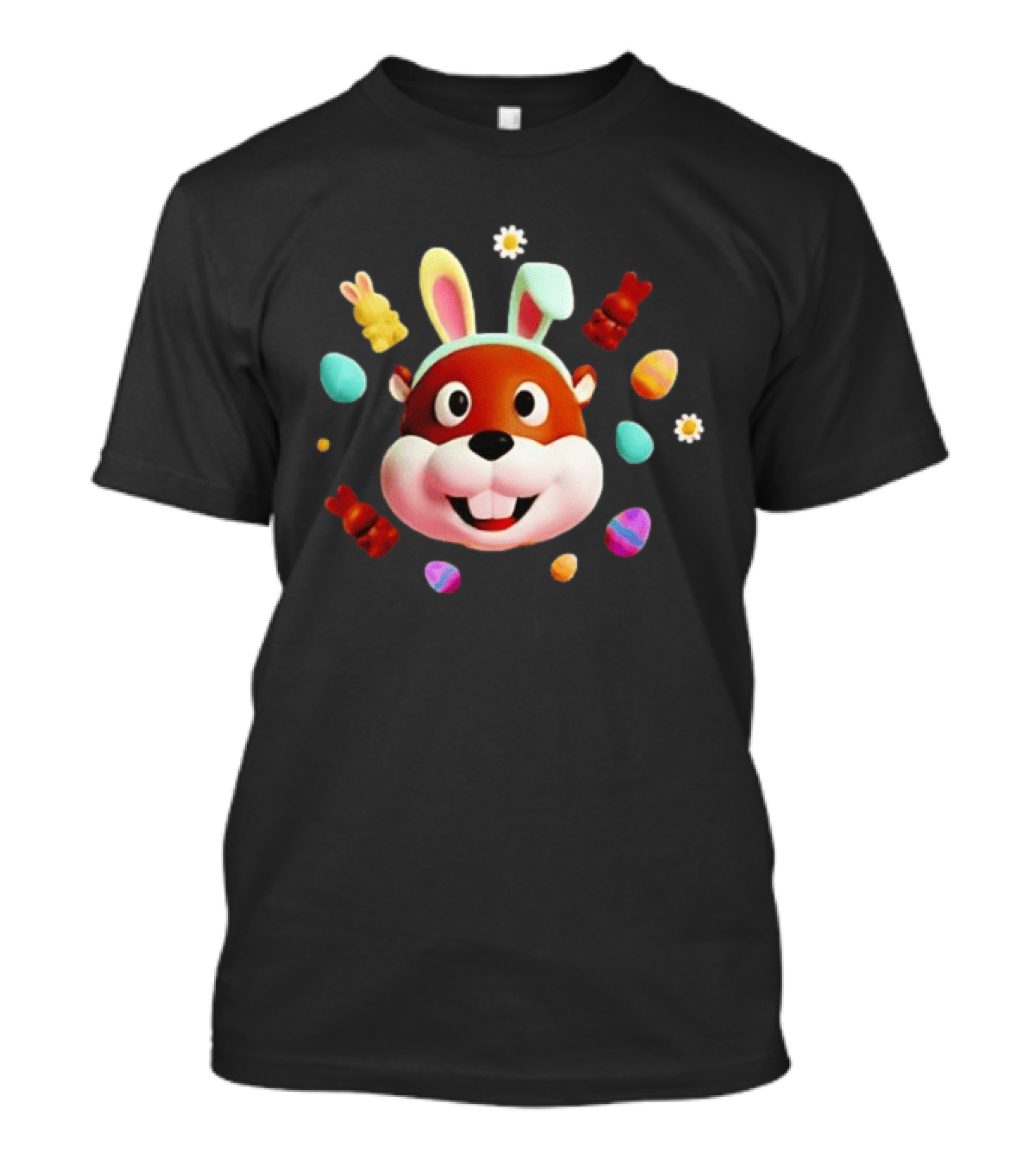 Bucees Easter Bunny Celebration With Colorful Eggs And Gummy Bears T-Shirt