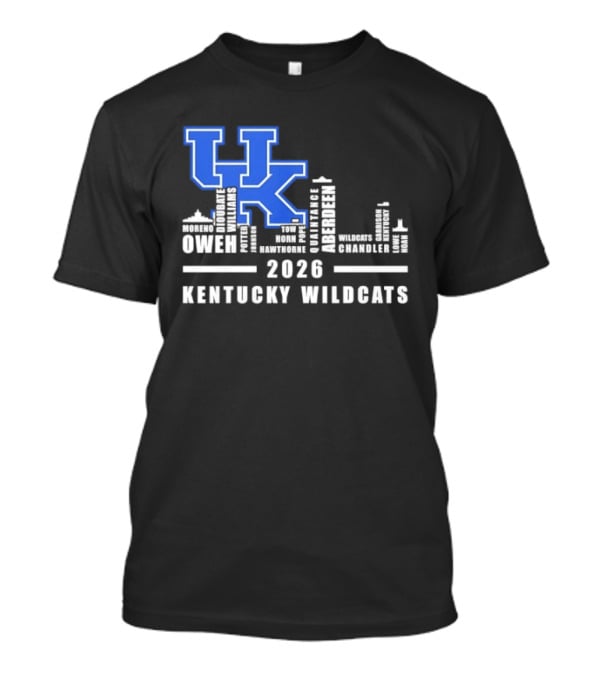 Kentucky Wildcats UK Logo 2026 Skyline Owen Players T-Shirt