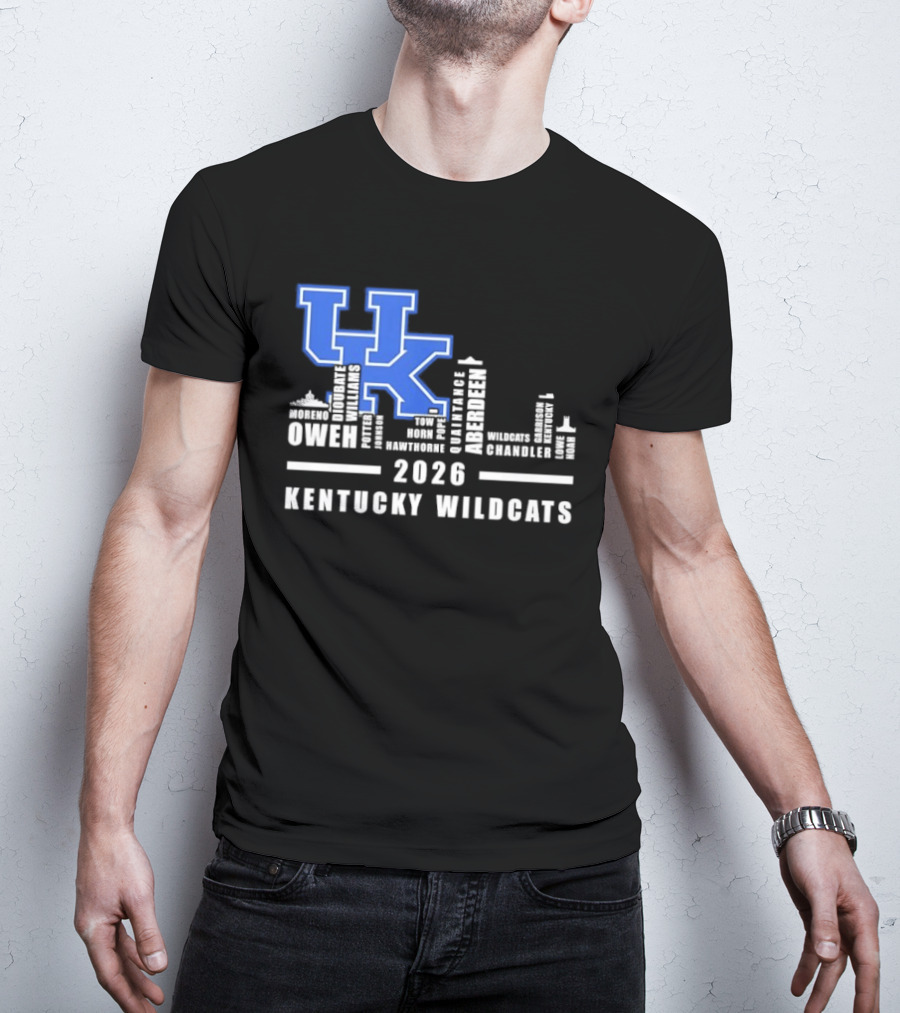 Kentucky Wildcats UK Logo 2026 Skyline Owen Players T-Shirt