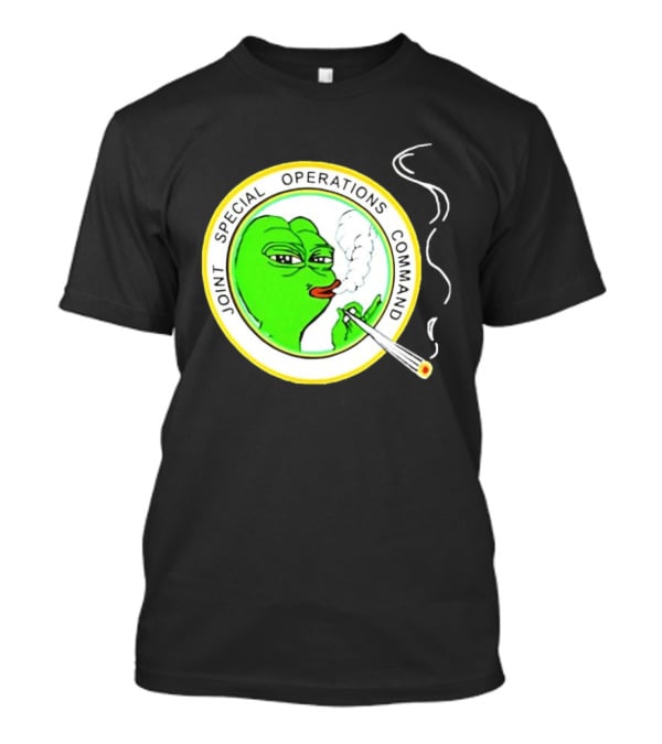 Sad Pepe Smoking Meme Joint Special Operations Command T-Shirt